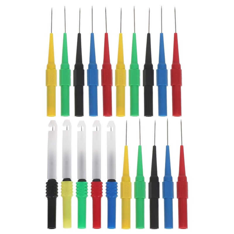 Healifty 20pcs 0 7mm Multimeter Test Probes Auto Repair Wire Piercing Tool for Voltage Signal Testing - Image 1